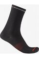 CASTELLI Klassische Fahrradsocken - PREMIO EVO 18 - Schwarz