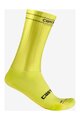 CASTELLI Klassische Fahrradsocken - FAST FEET 3 18 - Gelb