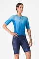 CASTELLI Kurze Fahrradhose mit Trägern - A/C W - Blau