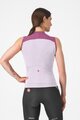CASTELLI Ärmelloses Fahrradtrikot - SOLE - Lila/Weiß