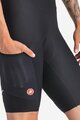 CASTELLI Kurze Fahrradhose mit Trägern - UNLIMITED ENDURANCE W DT - Schwarz