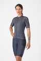 CASTELLI Kurze Fahrradhose mit Trägern - UNLIMITED ENDURANCE W DT - Blau