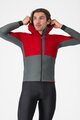 CASTELLI Winddichte Fahrradjacke - FLY UNLTD - Rot/Grau