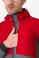 CASTELLI Winddichte Fahrradjacke - FLY UNLTD - Rot/Grau