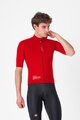 CASTELLI Winddichte Fahrradjacke - DO.DI.CI. SHORT SLEEVE - Rot