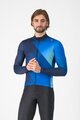 CASTELLI Langarm Fahrradtrikot für den Winter - AMPLIFY - Blau