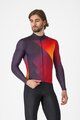 CASTELLI Langarm Fahrradtrikot für den Winter - AMPLIFY - Schwarz/Rot/Gelb