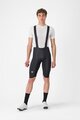 CASTELLI Kurze Fahrradhose mit Trägern - OMLOOP THERMAL - Schwarz