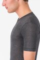CASTELLI Kurzarm Fahrrad-Shirt - MEDIO BASE LAYER - Grau