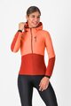 CASTELLI Fahrrad-Thermojacke - UNLIMITED W - Orange/Rot