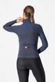 CASTELLI Langarm Fahrradtrikot für den Winter - SFIDA 3 - Blau