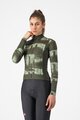 CASTELLI Langarm Fahrradtrikot für den Winter - BLUR THERMAL - Grün
