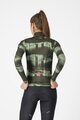 CASTELLI Langarm Fahrradtrikot für den Winter - BLUR THERMAL - Grün