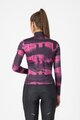 CASTELLI Langarm Fahrradtrikot für den Winter - BLUR THERMAL - Schwarz/Lila