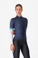 CASTELLI Langarm Fahrradtrikot für den Winter - CORSO THERMAL - Blau