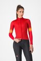 CASTELLI Langarm Fahrradtrikot für den Winter - CORSO THERMAL - Rot