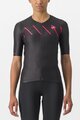 CASTELLI Kurzarm Fahrradtrikot - FREE SPEED 2W RACE - Schwarz/Rosa