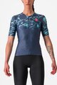 CASTELLI Kurzarm Fahrradtrikot - FREE SPEED 2W RACE - Blau/Türkis