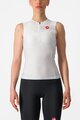 CASTELLI Ärmelloses Fahrradtrikot - FREE W TRI - Weiß/Schwarz