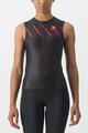 CASTELLI Ärmelloses Fahrradtrikot - FREE W TRI - Schwarz/Rosa