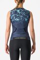 CASTELLI Ärmelloses Fahrradtrikot - FREE W TRI - Blau/Türkis