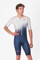 CASTELLI Fahrrad-Unteranzug - CORE TRI SUIT SHORT SLEEVE - Blau/Weiß