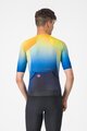 CASTELLI Kurzarm Fahrradtrikot - FREE SPEED 3 RACE TOP - Blau/Gelb