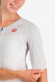 CASTELLI Fahrrad-Unteranzug - FREE SANREMO 3 W SUIT SHORT SLEEVE - Weiß/Silber/Schwarz