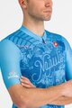 CASTELLI Kurzarm Fahrradtrikot - #GIRO107 NAPOLI - Blau