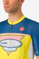 CASTELLI Kurzarm Fahrradtrikot - #GIRO107 OROPA - Gelb/Blau