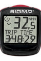 SIGMA SPORT Tachometer - 1200 BASELINE 015 - Rot/Schwarz