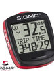SIGMA SPORT Tachometer - 1200 BASELINE 015 - Rot/Schwarz