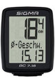 SIGMA SPORT Tachometer - BC 7.16 TOPLINE 016 - Schwarz