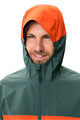 VAUDE wasserfeste Jacke - MOAB RAIN  - Grün/Rot