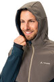 VAUDE Winddichte Fahrradjacke - QIMSA SOFTSHELL - Braun/Blau