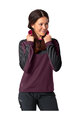 VAUDE Langarm Fahrradtrikot für den Winter - QUIMSA LS - bordeaux/Rosa/Schwarz