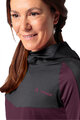 VAUDE Langarm Fahrradtrikot für den Winter - QUIMSA LS - bordeaux/Rosa/Schwarz