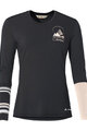 VAUDE Langarm Fahrrad-Shirt - MONVISO MERINO - Schwarz/Beige