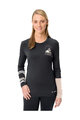 VAUDE Langarm Fahrrad-Shirt - MONVISO MERINO - Schwarz/Beige