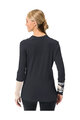 VAUDE Langarm Fahrrad-Shirt - MONVISO MERINO - Schwarz/Beige