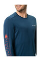 VAUDE Langarm Fahrrad-Shirt - MONVISO MERINO - Blau