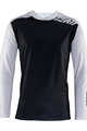 LEATT Langarm Fahrradtrikot für den Sommer - MTB ENDURO 4.0 - Weiß/Schwarz