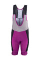 LEATT Kurze Fahrradhose mit Trägern - BIB MTB ENDURANCE 5.0 W - Lila