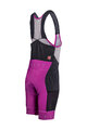 LEATT Kurze Fahrradhose mit Trägern - BIB MTB ENDURANCE 5.0 W - Lila
