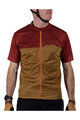 LEATT Kurzarm Fahrradtrikot - MTB TRAIL 3.0 - Braun/Rot