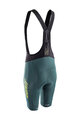 LEATT Kurze Fahrradhose mit Trägern - BIB MTB ENDURANCE 6.0 - Grün