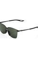 100% SPEEDLAB Fahrradsonnenbrille - LEGERE SQUARE - Schwarz/Grau/Grün