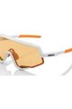 100% SPEEDLAB Fahrradsonnenbrille - GLENDALE - Weiß/Orange