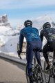 ALÉ Lange Fahrradhose mit Trägern - WINTER SOLID - Blau