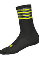 ALÉ Klassische Fahrradsocken - CALZA SPEEDFONDO H18 - Schwarz/Gelb